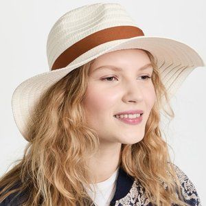 NWT Madewell Packable Braided Straw Hat Medium / Large